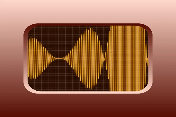 Sound Modulation Vector Illustration — Stock Vector