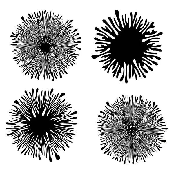 Amoeba Formulieren Voor Ontwerp Project Vectorset — Stockvector