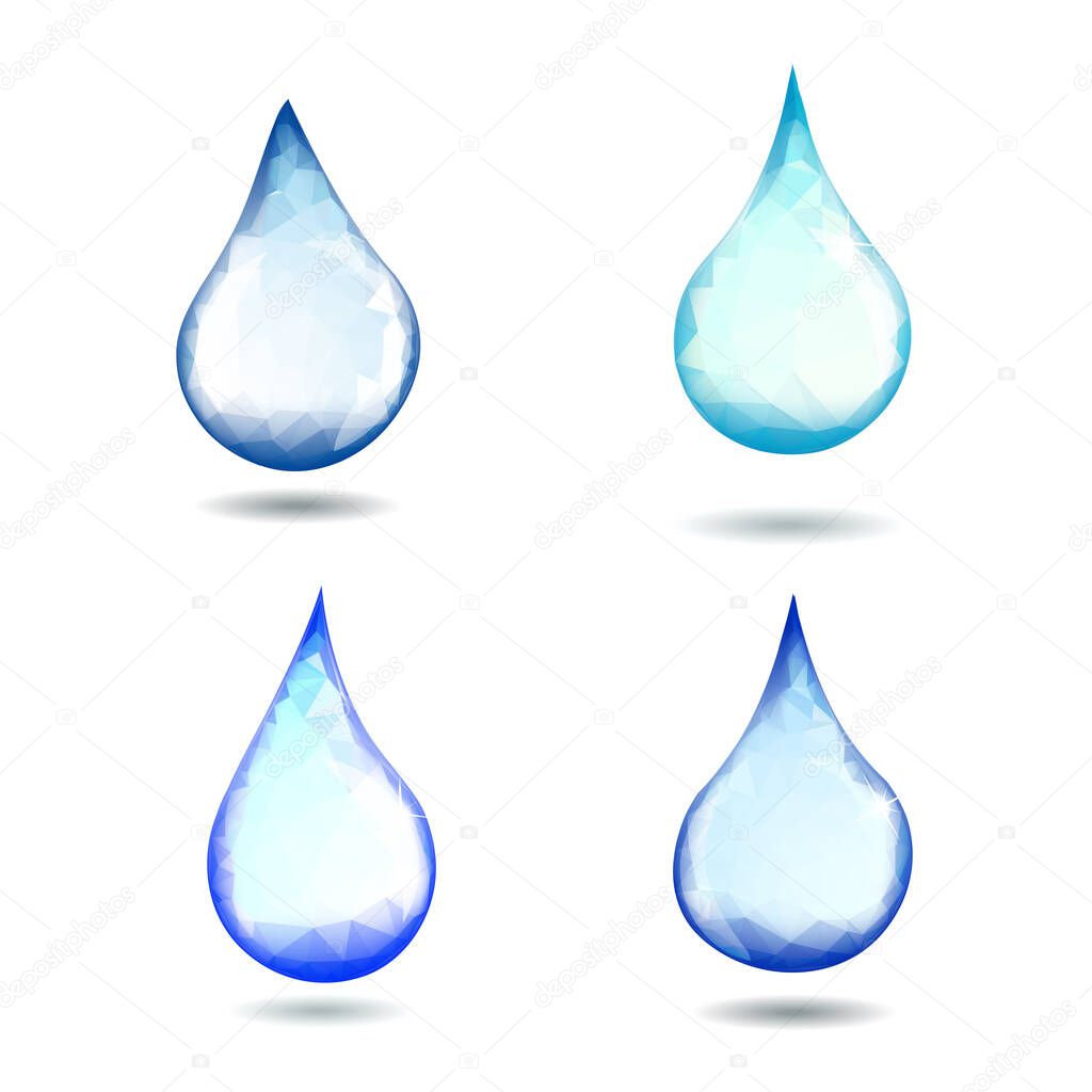 Fresh Water Clear Drop - Vector set