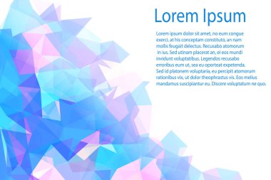 Çokgen soyut arkaplan - vektör illüstrasyonu 