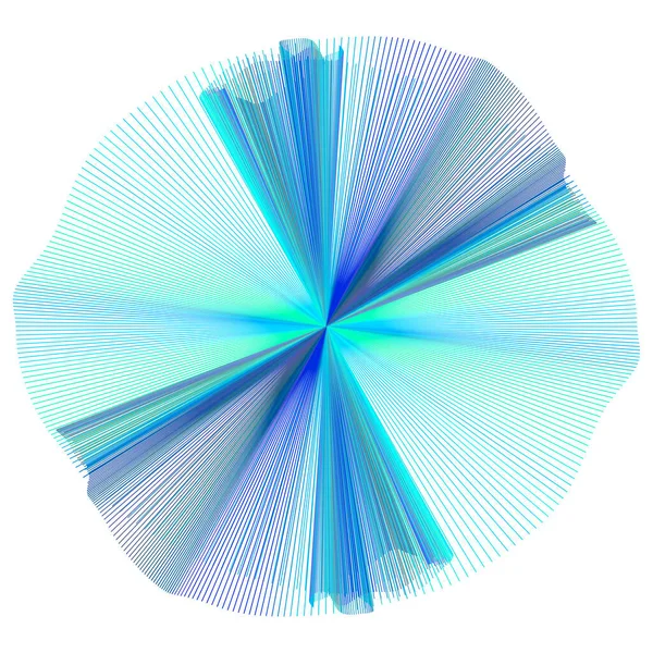 Κυματική Ασύμμετρη Ροζέτα Διανυσματική Απεικόνιση — Διανυσματικό Αρχείο