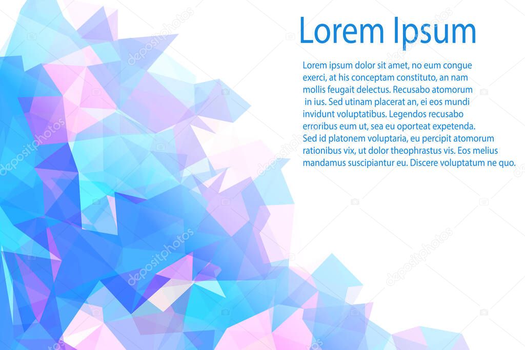 Polygonal abstract background - vector illustration 