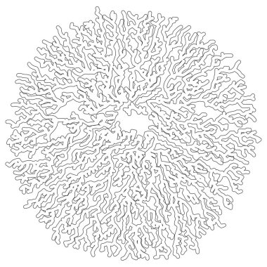 Lichen Form for Design Project - vector illustration clipart