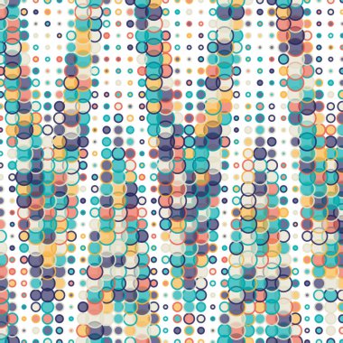 Tasarım Projesi için Dalgalı Desen - vektör seti