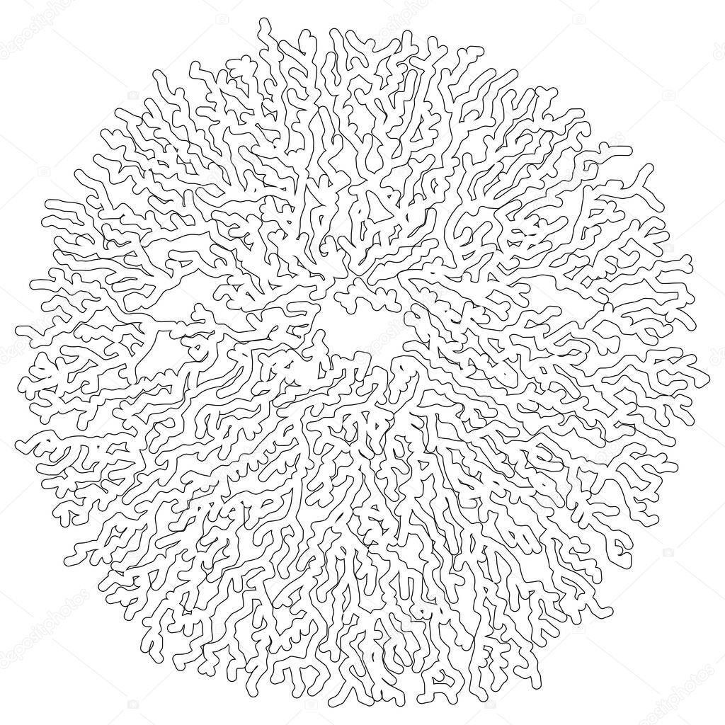 Lichen Form for Design Project - vector illustration