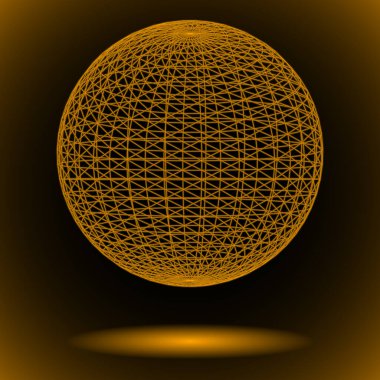 Parlak şeffaf küre - vektör illüstrasyonu 