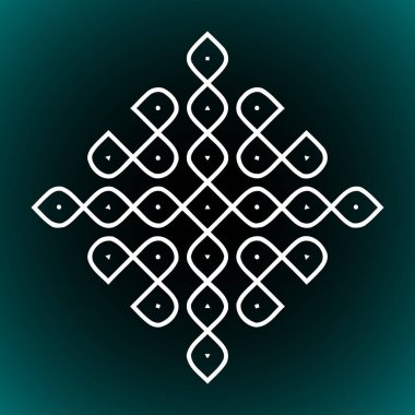 Kolam Süslemesi - vektör illüstrasyonu 