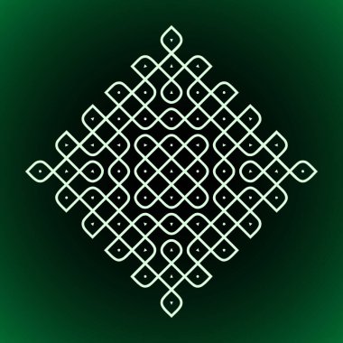 Kolam Süslemesi - vektör illüstrasyonu 