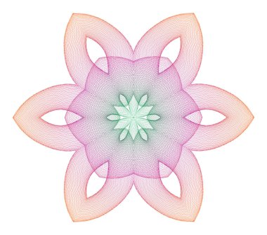 Guilloche Lissajous Element - vektör çizimi