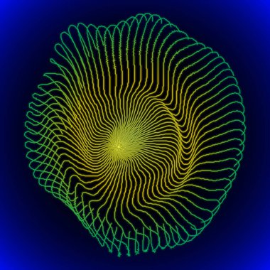 Parlayan denizanası - vektör çizimi
