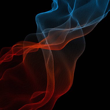 Dalga fütüristik yapısı - vektör çizimi 