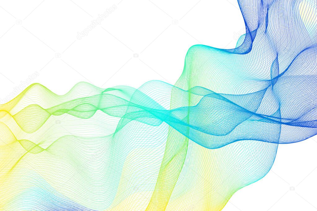 Wave futuristic  structure   - vector illustration 
