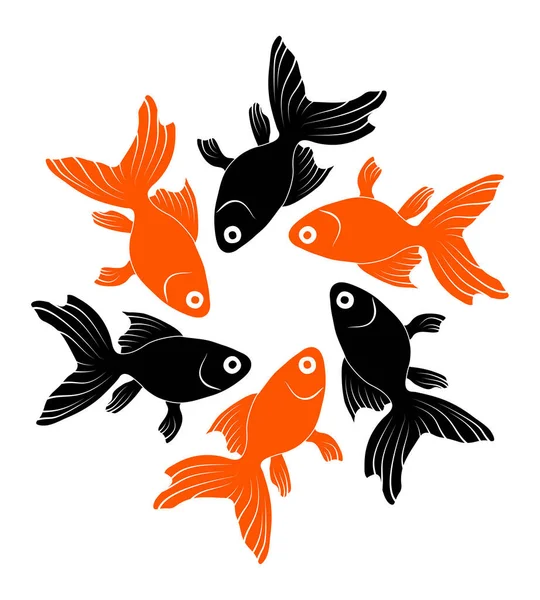 Goldfish Ilustración Vectorial — Archivo Imágenes Vectoriales