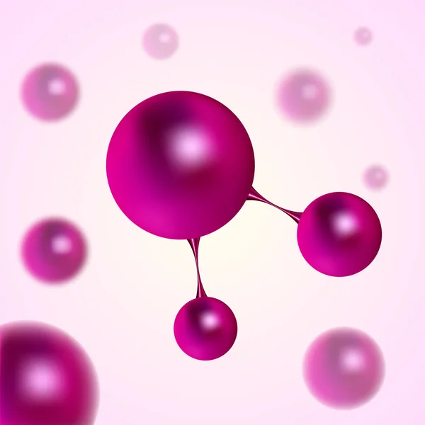 分子と原子 ベクトル図 — ストックベクタ