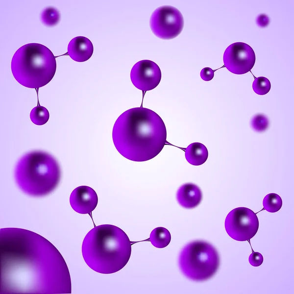 分子と原子 ベクトル図 — ストックベクタ