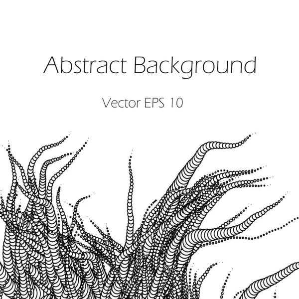 Fundo Abstrato Com Tentáculos Ilustração Vetorial — Vetor de Stock