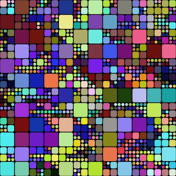 Συνεχές Τετράγωνο Μοτίβο Ψηφιδωτού Εικονογράφηση Διανύσματος — Διανυσματικό Αρχείο