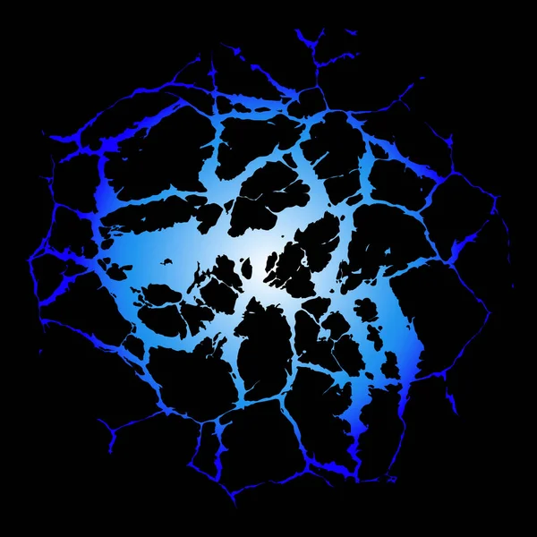 Fissures Bleues Vectorielles — Image vectorielle