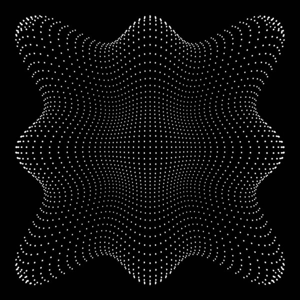 Abstract dotted vector waves 