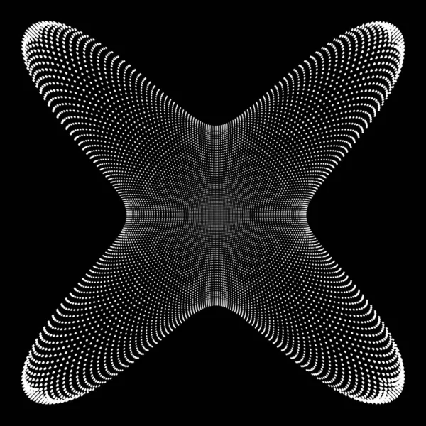 Абстрактные Пунктирные Векторные Волны — стоковый вектор