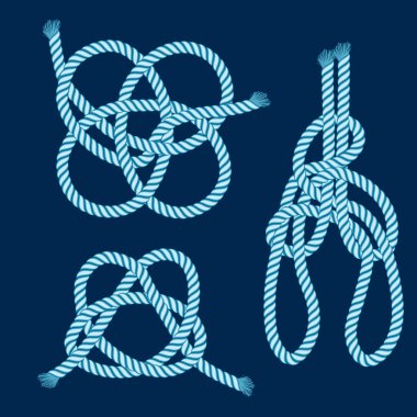 Vector cord nautical knot clipart