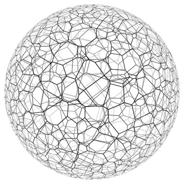 Vektör süngerimsi siyah beyaz top