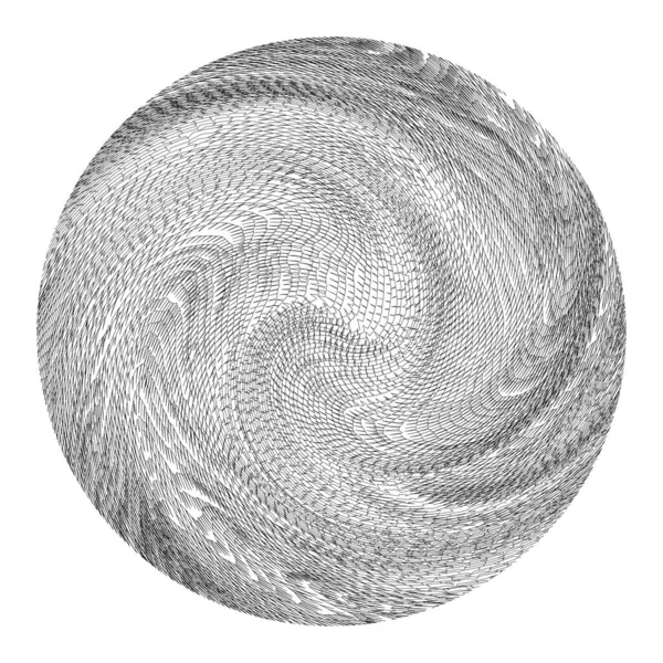 渦巻く抽象的なベクトルボール — ストックベクタ