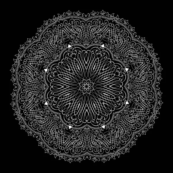 Mandala Caligráfico Abstracto Vectorial — Archivo Imágenes Vectoriales
