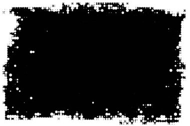 Grunge halftone  black and white frame clipart