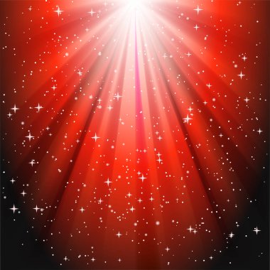 Vektör Kırmızı Yıldız Işıkları