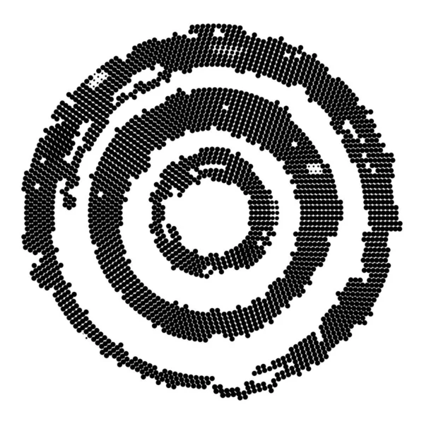 半色调黑色和白色圆点 — 图库矢量图片