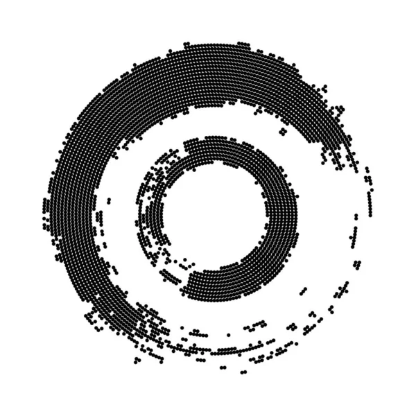 半色调黑色和白色圆点 — 图库矢量图片