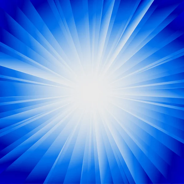 Vector Blue Sun Rays — стоковый вектор
