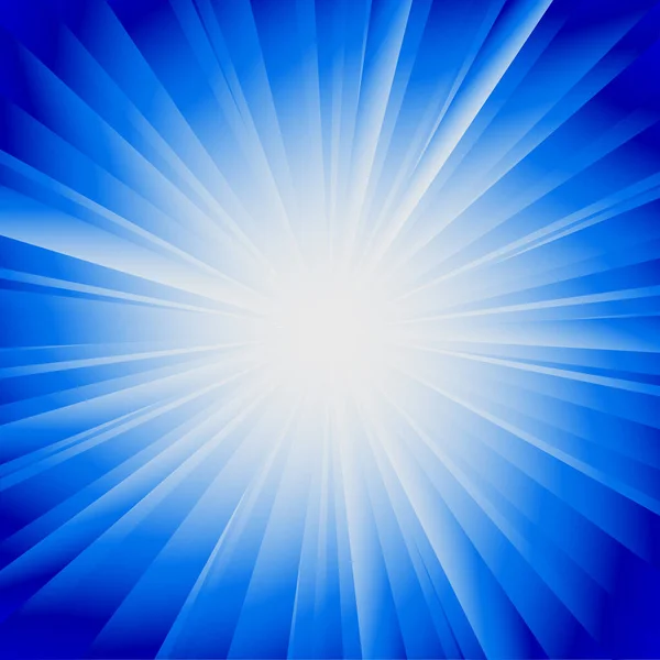 Vector Rayos Azules Del Sol — Vector de stock