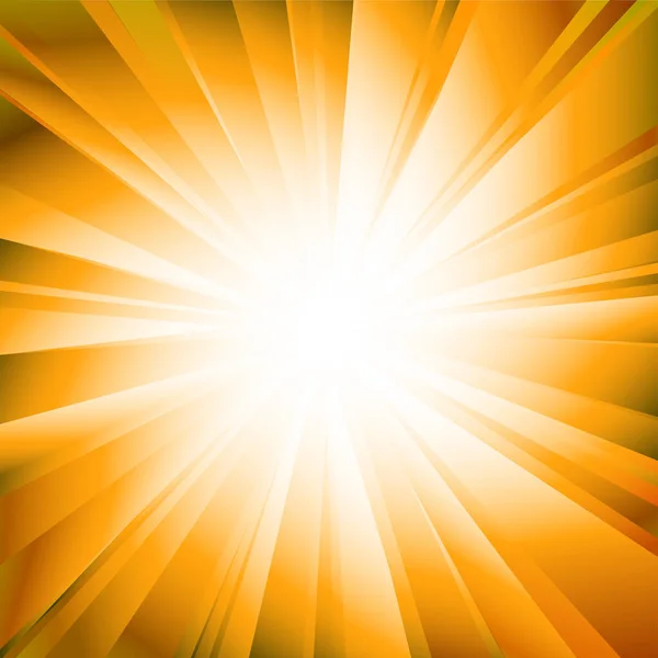 Vektorové Oranžové Sluneční Paprsky — Stockový vektor