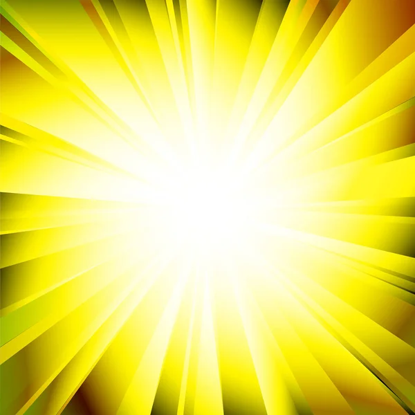 Rayons Soleil Jaune Vectoriel — Image vectorielle