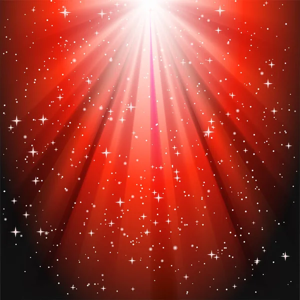 Rayons Vectoriels Red Star — Image vectorielle