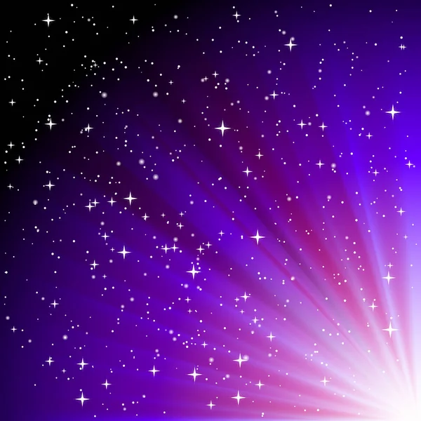 Rayons Étoiles Violet Vectoriel — Image vectorielle
