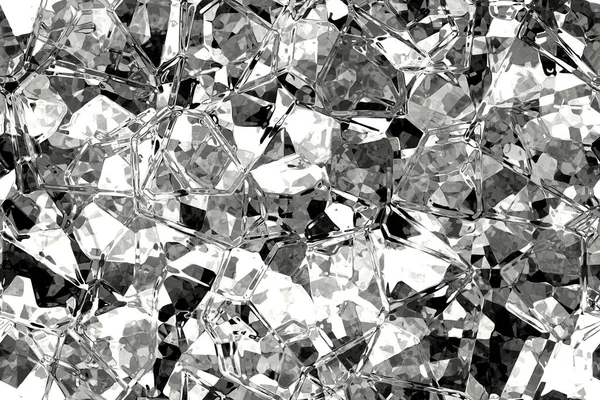 Wide Continuous Crystal Glass Pattern — Stock Photo, Image