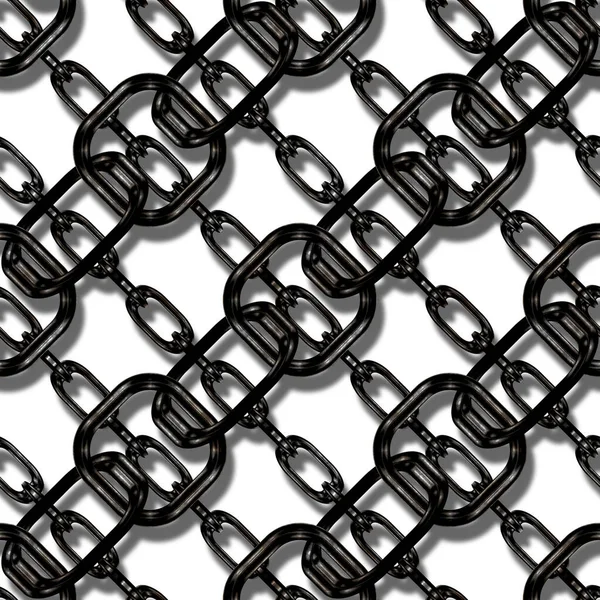 Continuous Metal Chain Pattern — Stock Photo, Image