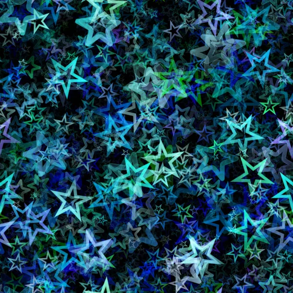 Retro Cinco Pontas Estrelas Padrão Repetição — Fotografia de Stock