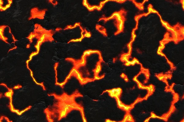 Continuous Pattern Hot Lava — Stock Photo, Image