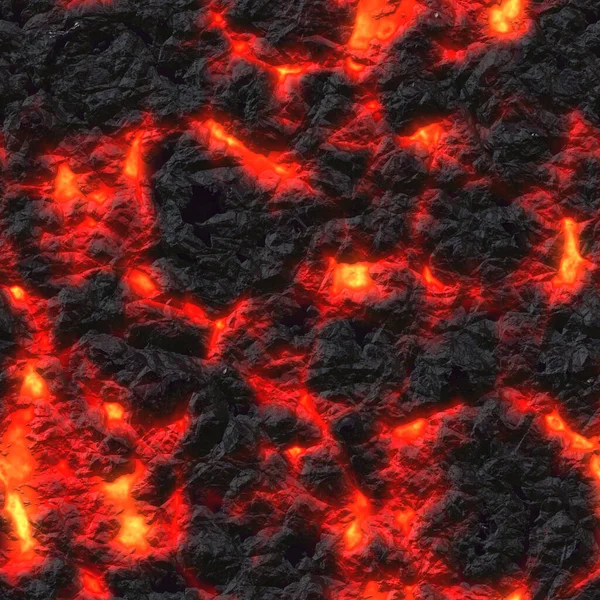 Kontinuierliches Muster Mit Heißer Lava — Stockfoto
