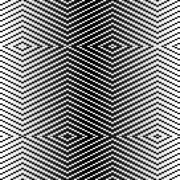 Безперервний Геометричний Чорно Білий Візерунок — стокове фото