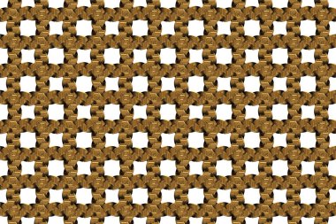 Geniş sürekli metal kafes deseni