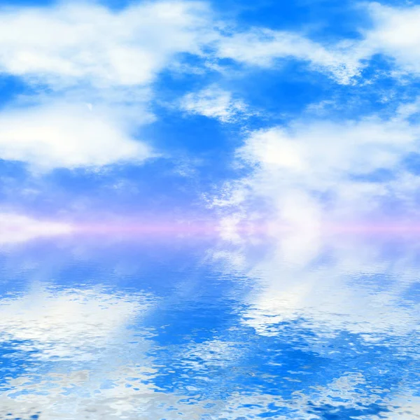 Landschap Azuurblauwe Waterachtergrond — Stockfoto