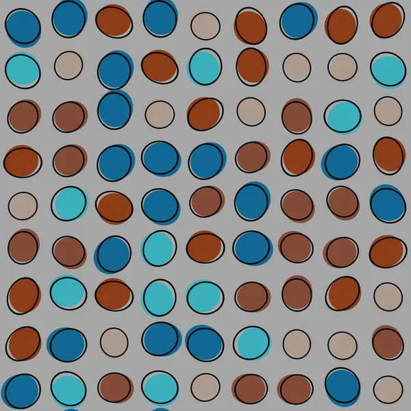 レトロな楕円繰り返しパターン — ストック写真