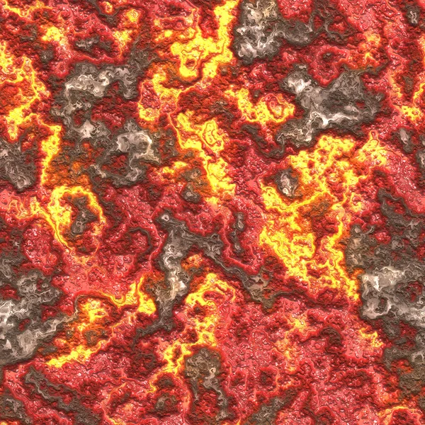 Kontinuierliches Muster Mit Heißer Lava — Stockfoto