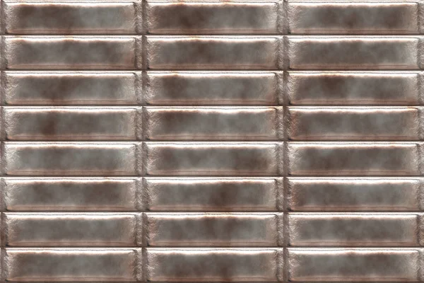 Breed Continu Patroon Van Metalen Tegels — Stockfoto
