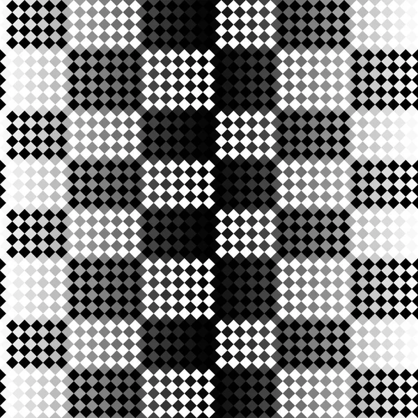 連続幾何学的黒と白のパターン — ストック写真